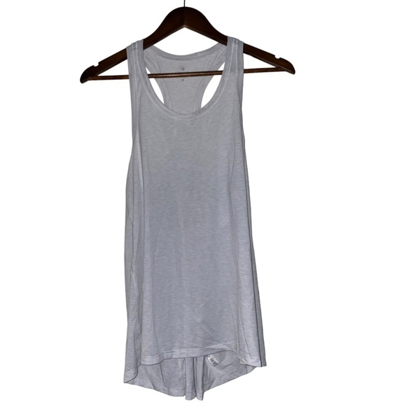 Athleta Racerback Workout White Tank Top Women M Athleisure Gym‎ Running - Picture 1 of 7